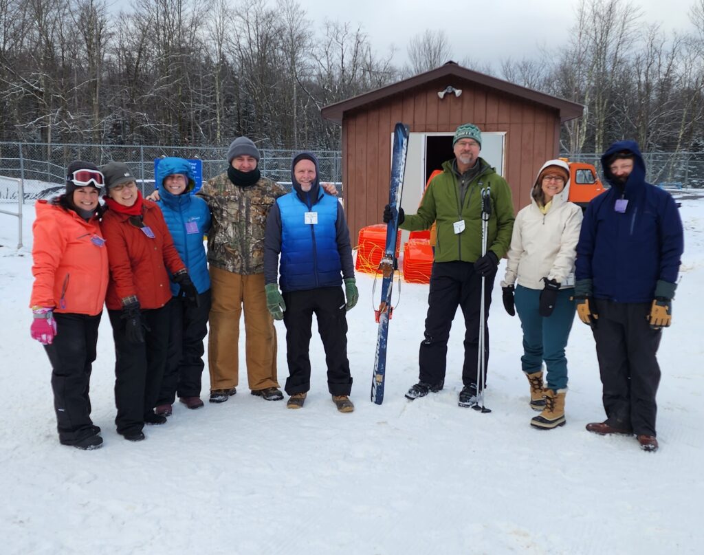 Staff group in the wintertime